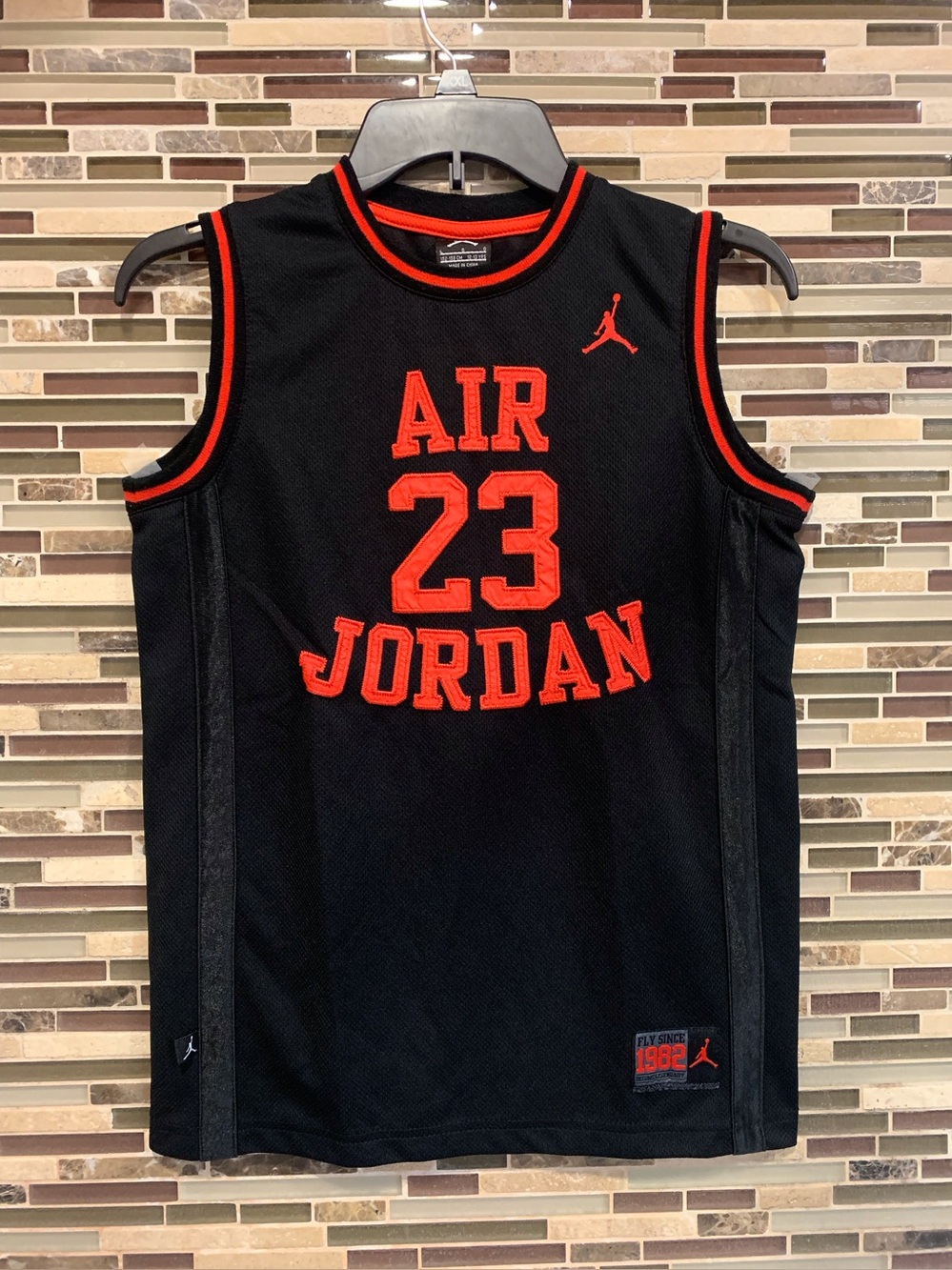 Michael AIR Jordan FLY SINCE 1982 #23 Jersey Black RED Youth L